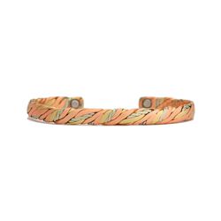 Sweatlodge Brushed Copper Bracelet w/Magnets - #515